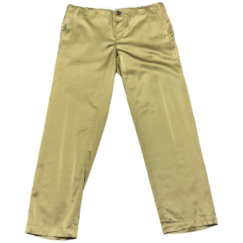 Erika Cavallini New gold silk blend pants size 10